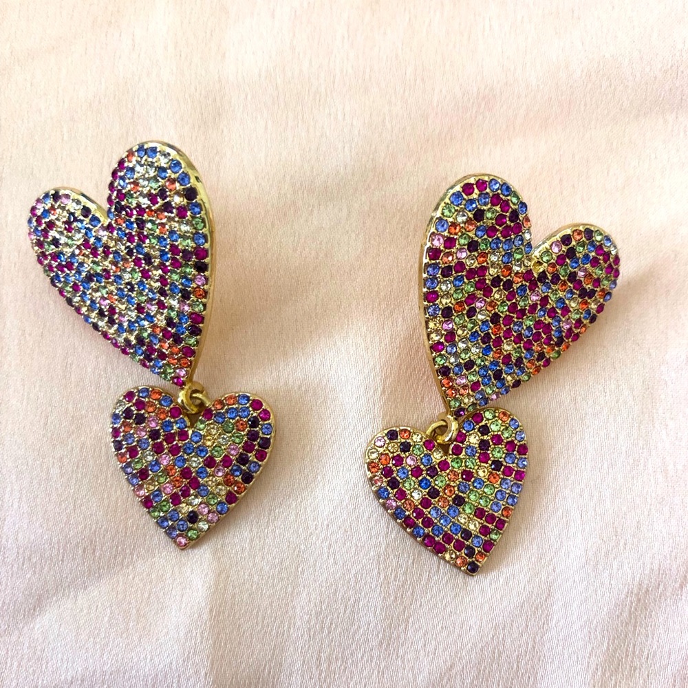 Baublebar Multicolored Heart Earrings